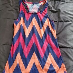 women large chevron print tank